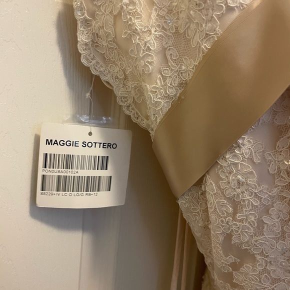Maggie Sottero- “Karena Royale.” Strapless wedding gown, size 12, New with tags. - Picture 2 of 9